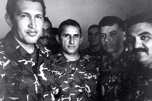 Chávez (left) and others in prison. str/File Photo/Courtesy Reuters