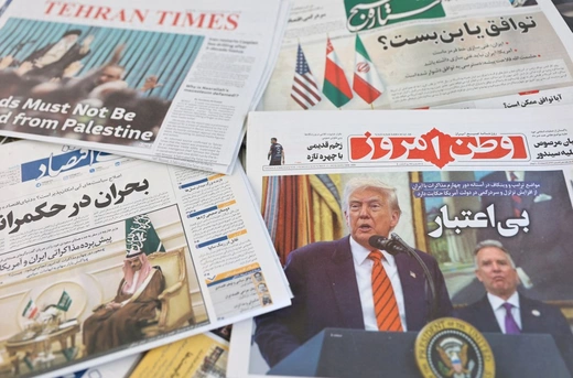 Trump and Witkoff in Iranian Newspapers
